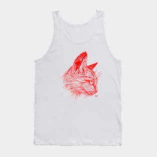 Cat Scribble Tank Top